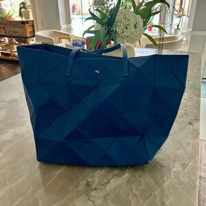 Purificación García Origami Textured Tote in Navy